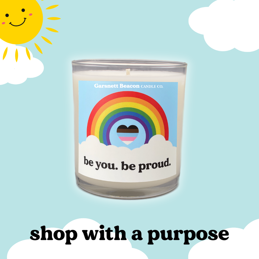 SALE! Be You. Be Proud.™ Glass Candle