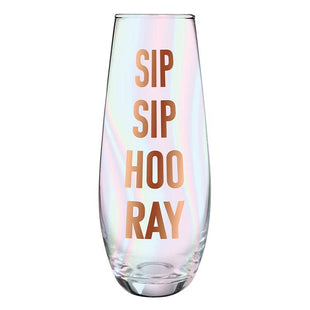 Iridescent Champagne Flute - 11.8oz Flute - Sip Sip Hooray!