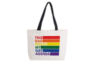 My Gay Agenda | LGBTQ+ Rainbow Pride Canvas Bag w/Pocket