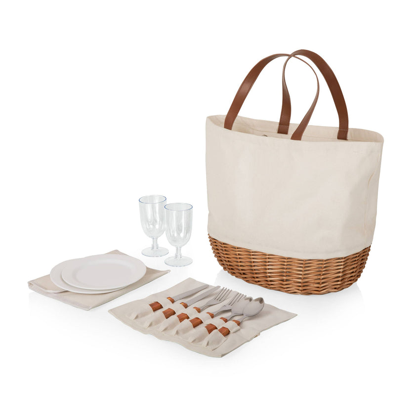 SALE! Promenade Wicker Picnic Basket - Unique Wedding Gift!