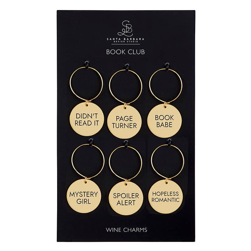 Wine Charm Set - Book Club