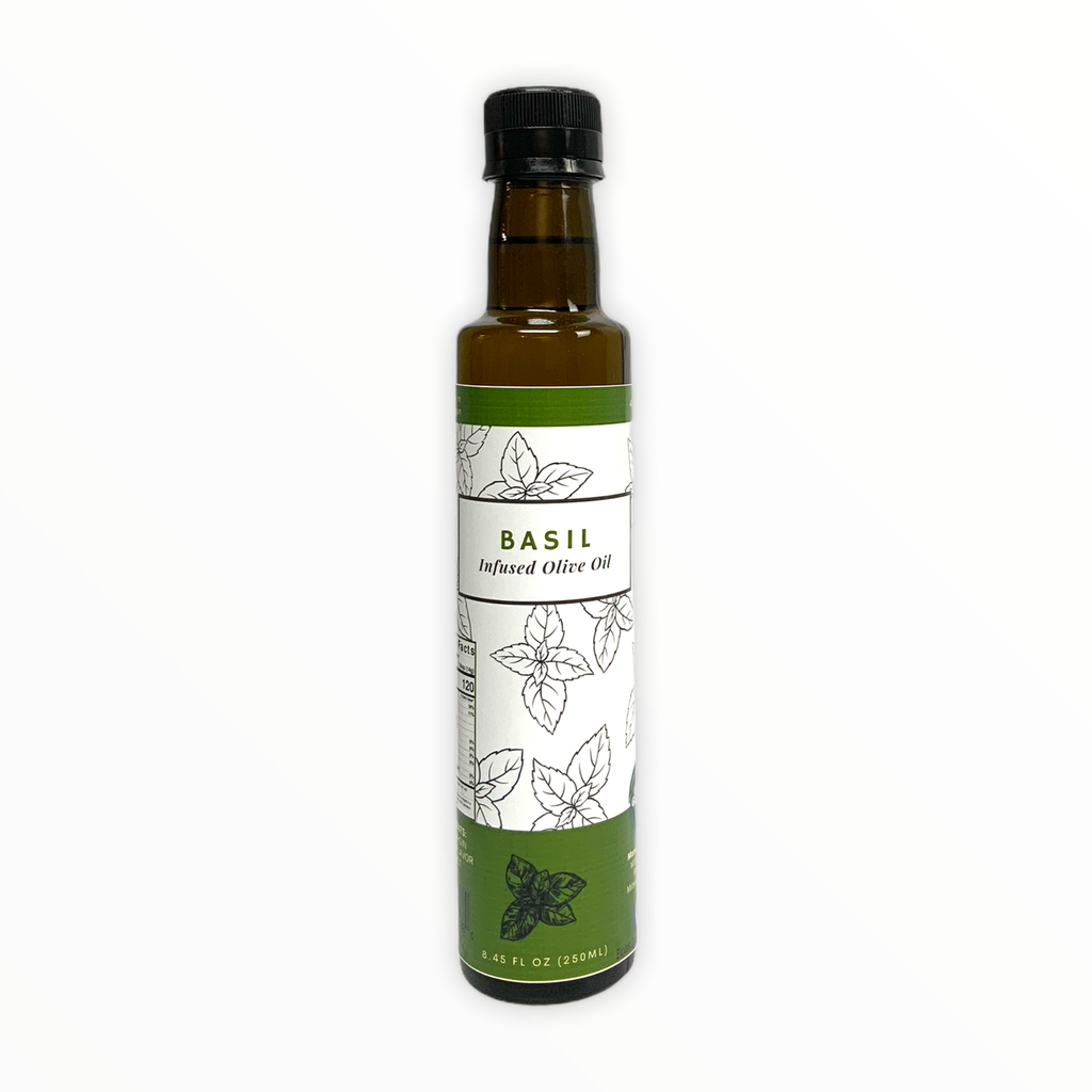 Gourmet Flavor Infused Olive Oil - Basil Flavored