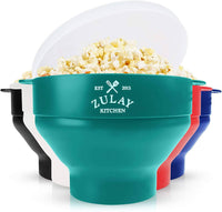 Zulay Kitchen Microwave Popcorn Popper Collapsible