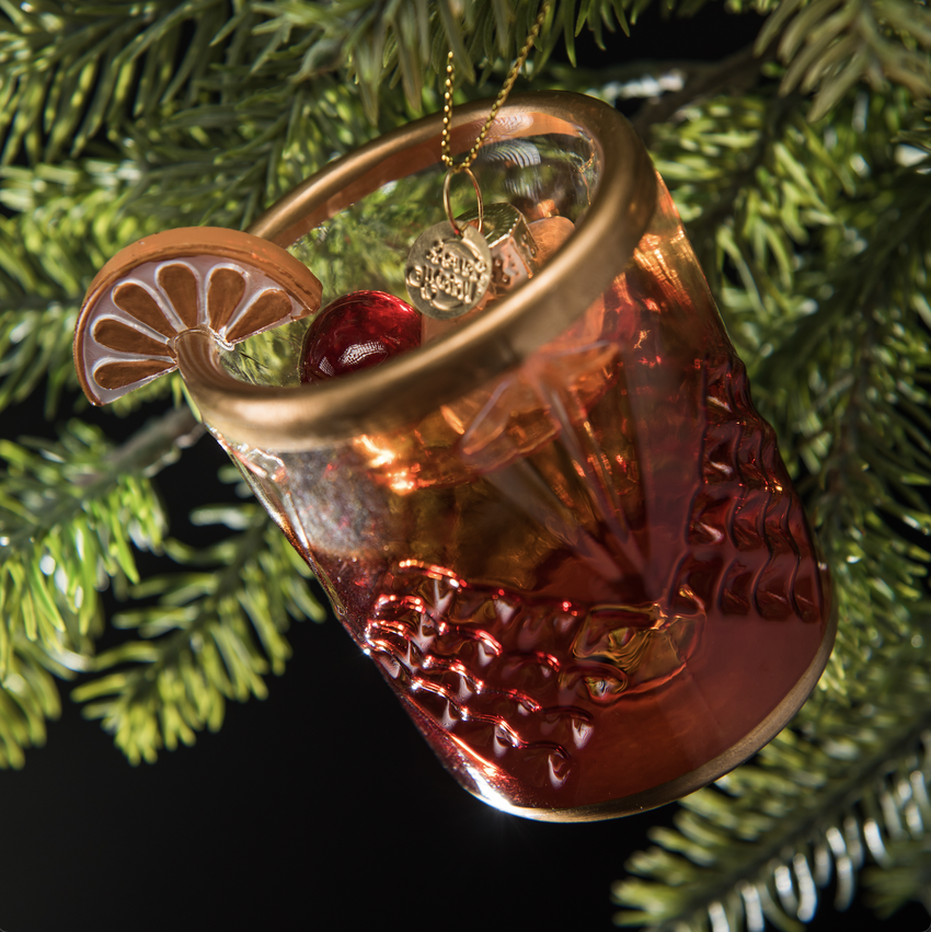 Old Fashioned Cocktail Christmas Ornament - Boozy Ornament