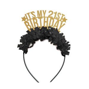 It's my 21st Birthday Party Headband Crown