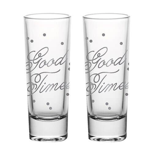 2 Pack Shot Glasses - Good Times