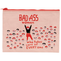 Badass Woman - Medium Zipper Pouch