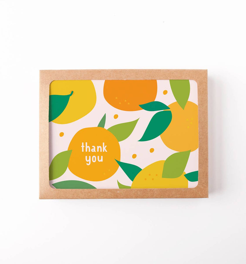 Citrus Grove Thank You box set - 8 Pack Greeting Card Set