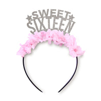 Sweet Sixteen Birthday Headband Crown