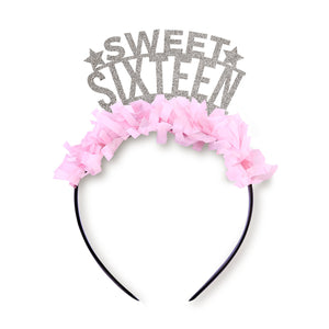 Sweet Sixteen Birthday Headband Crown