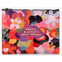 You're Beautiful - Medium Zipper Pouch