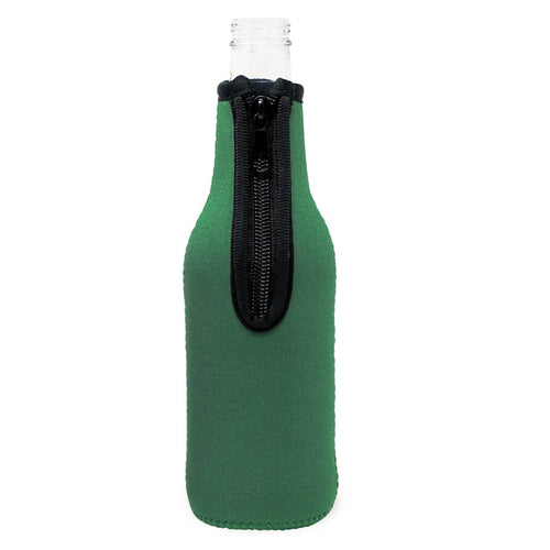 Insulated Beer Bottle and Soda Sleeve Cooler - Hunter Green