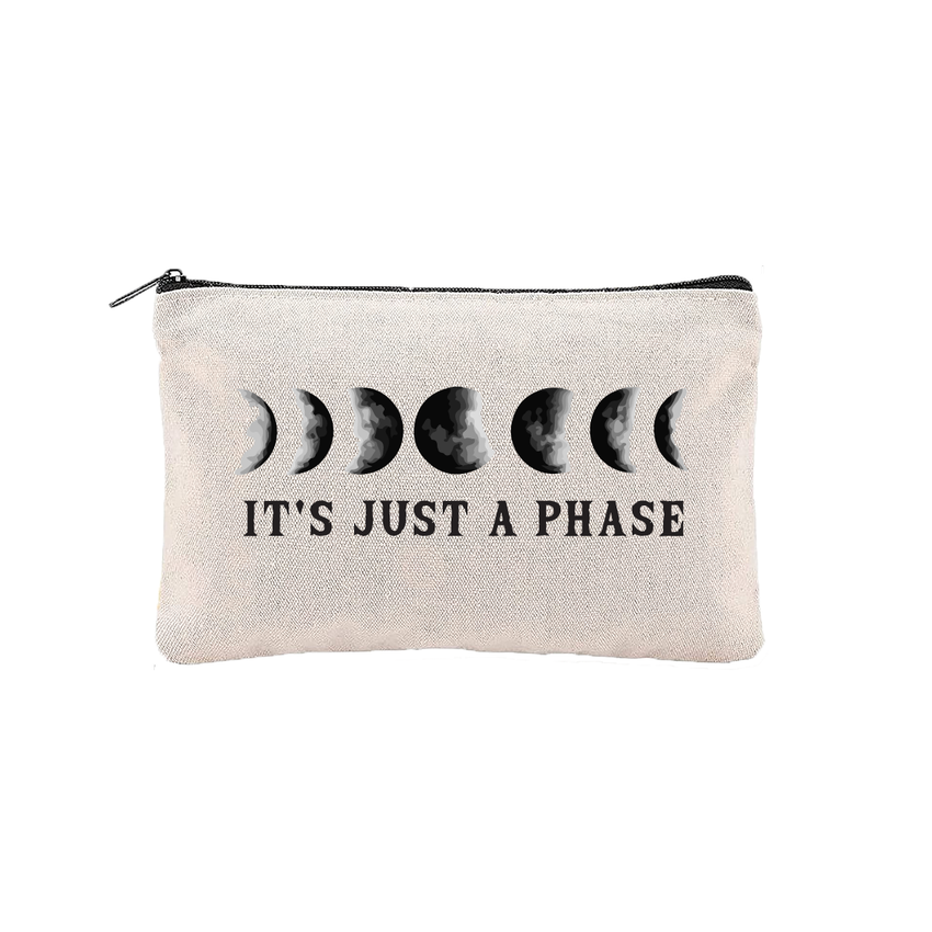 Just A Phase Bag | Moon Cycle Pouch for Make Up & Crystals