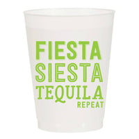 SALE! Fiesta Siesta Tequila Repeat Cinco De Mayo - Set of 10 Cups