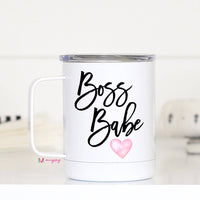 Boss Babe Travel Cup Mug With Handle