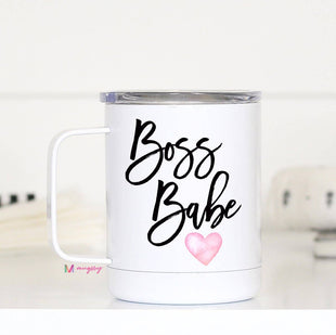 Boss Babe Travel Cup Mug With Handle