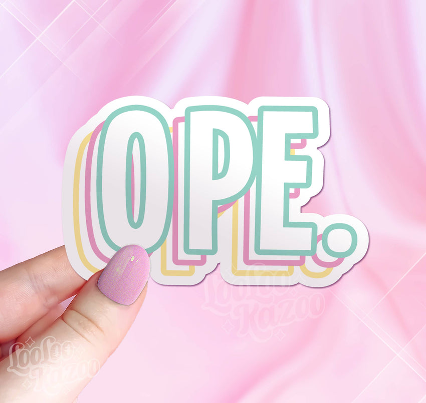 OPE Vinyl Sticker