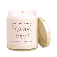 SALE! Thank You! Soy Candle 9 oz