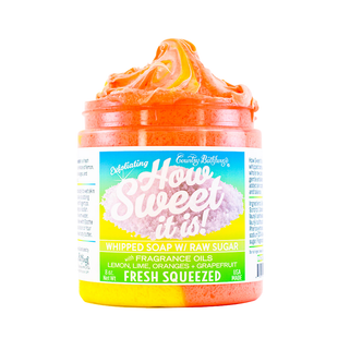 SALE! - How Sweet It Is Whipped Soap with Raw Sugar - Fresh Squeezed