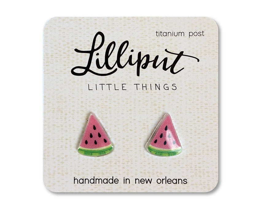 Watermelon Fruit Earring Studs