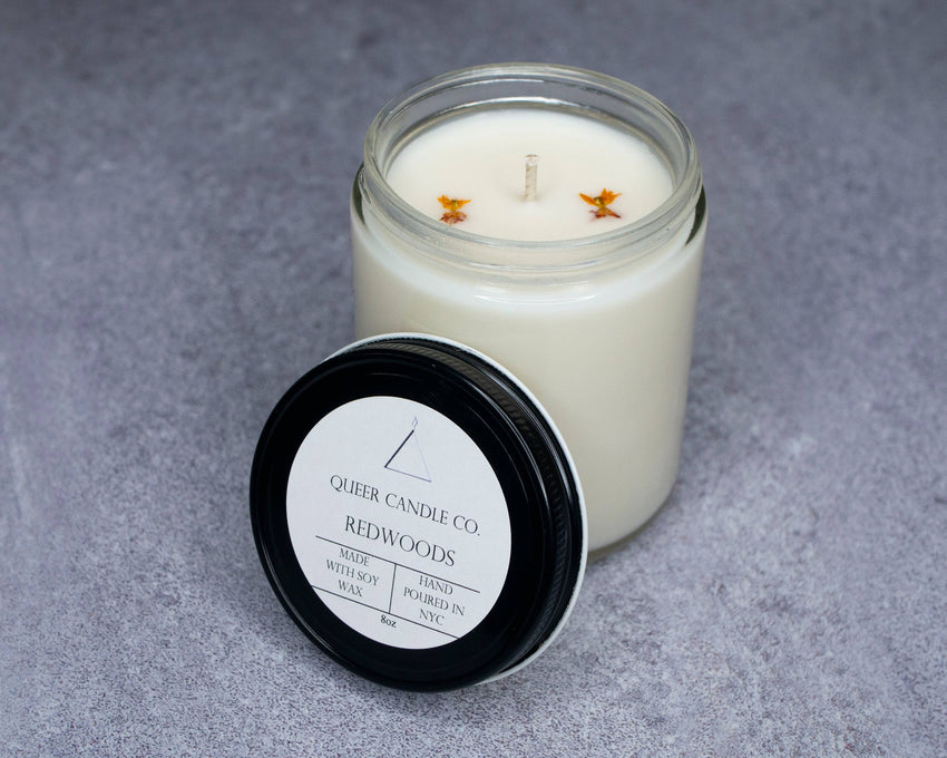 SALE! Redwoods Soy Candle - Queer Candle Co