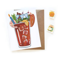 Happy Birthday "HBD" Bloody Mary Birthday Card