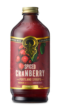 SALE! Spiced Cranberry Syrup 12 oz - cocktail / mocktail drink mix