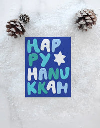 Happy Letters Hanukkah Greeting Card