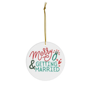 Engagement Christmas Ornament - Engaged Holiday Ornaments