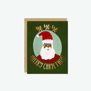 Yo Yo Yo Merry Christmas — Holiday Greeting Card