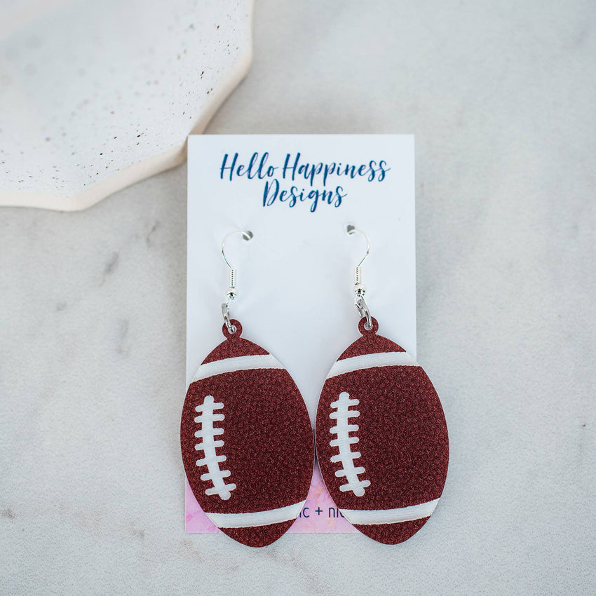 SALE! Acrylic Football Dangles - Game Day Spirit