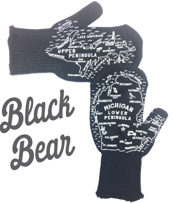 SALE! Michigan Mittens - Original Michigan Mittens Collection - Black