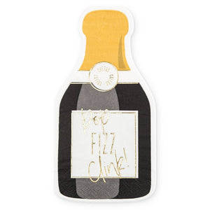 Cute Special Occasion Paper Party Napkin - Champagne Bottle
