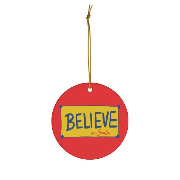 Ted Lasso Christmas Ornament - Believe Holiday Ornaments