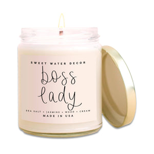 SALE! Boss Lady Soy Candle - Clear Jar - 9 oz