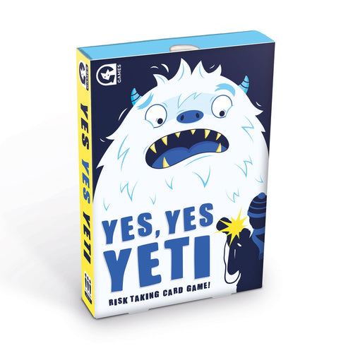 Yes, Yes Yeti Card Game family game, travel game