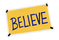 Believe Sign Ted Lasso Sticker