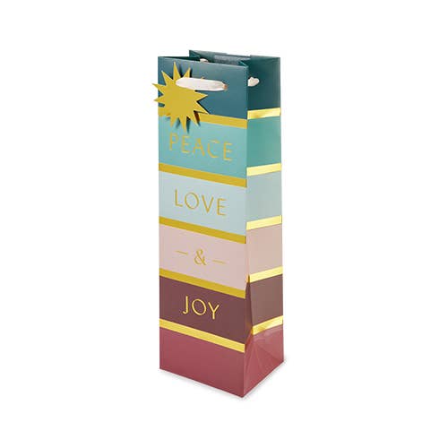 Peace, Love & Joy Holiday Gift Bag by Cakewalk