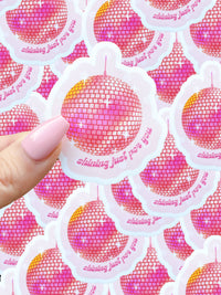 Taylor swift inspired waterproof sticker - Mirrorball Sticker