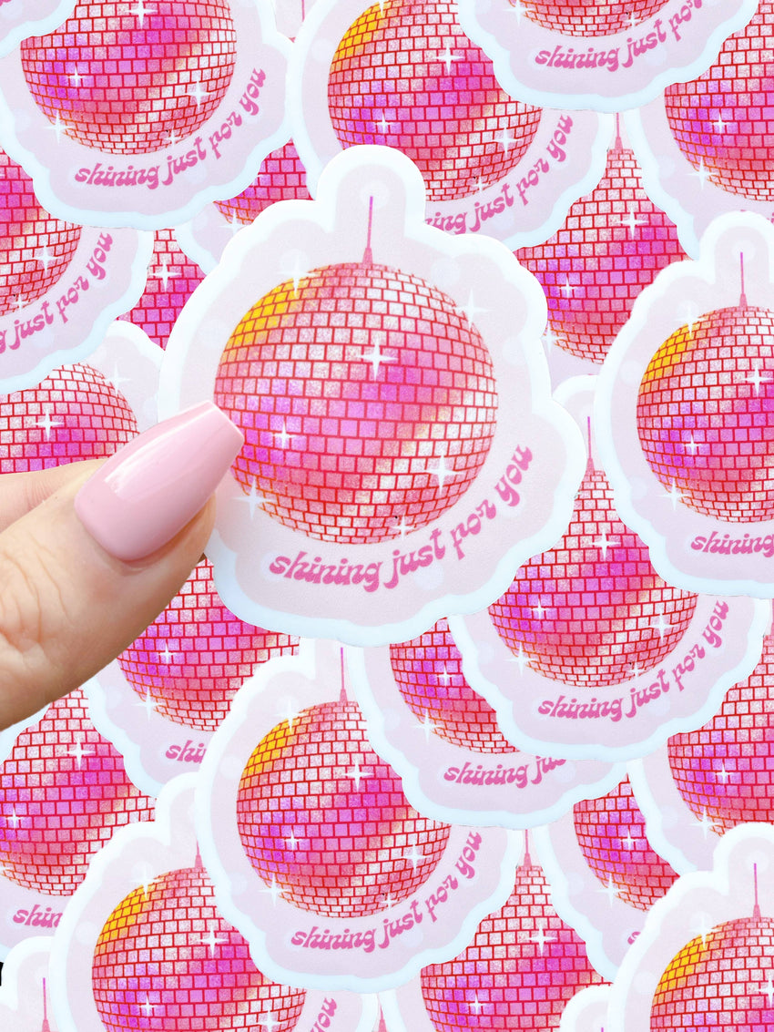 Taylor swift inspired waterproof sticker - Mirrorball Sticker