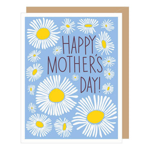 Abstract Daisies Happy Mother's Day Card