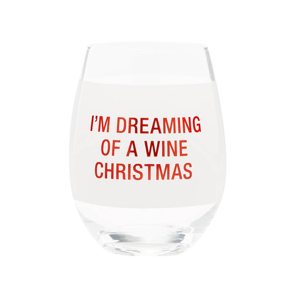 I'm Dreaming of a Wine Christmas - Stemless Wine Glass
