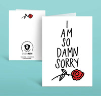 I Am So Damn Sorry Card - Sympathy Greeting Card